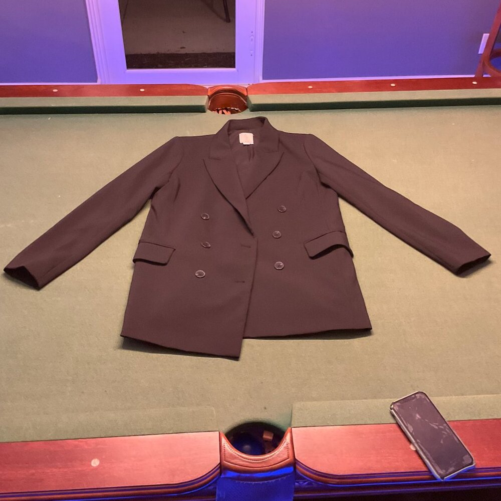 Joie Black Womens Suit Blazer Medium Jacket Long Sleeve Business Casual Work Top